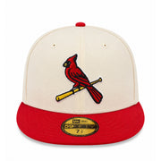 New Era St. Louis Cardinals Chrome Red 59FIFTY Fitted Hat front view
