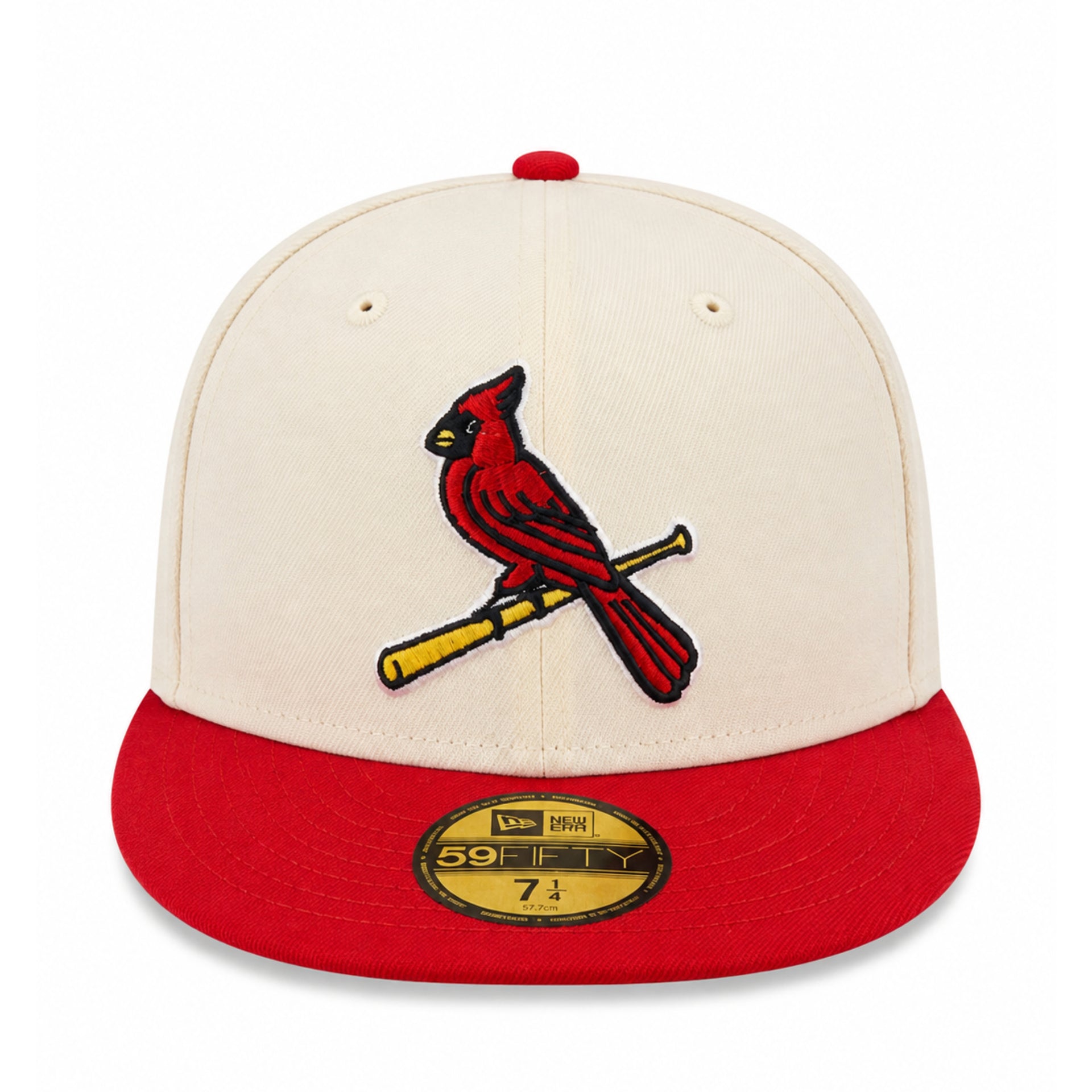 New Era St. Louis Cardinals Chrome Red 59FIFTY Fitted Hat front view