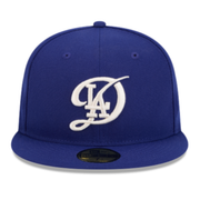 New Era City Connect Los Angeles Dodgers LA Royal Blue 59Fifty Fitted Hat Front