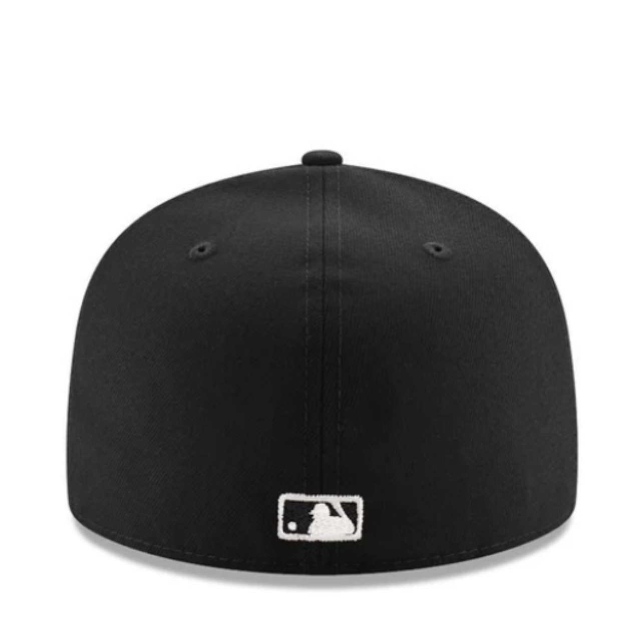New Era Texas Rangers Black White 59FIFTY Fitted Hat back view