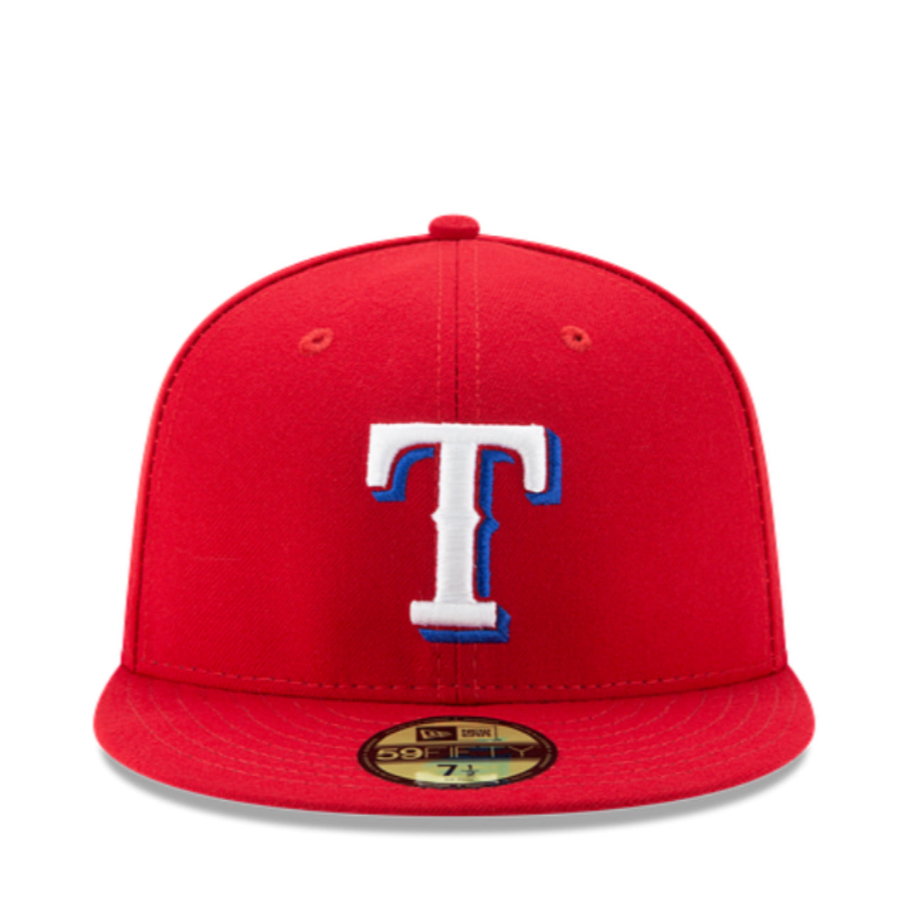 New Era Texas Rangers Red White 59FIFTY Fitted Hat front view