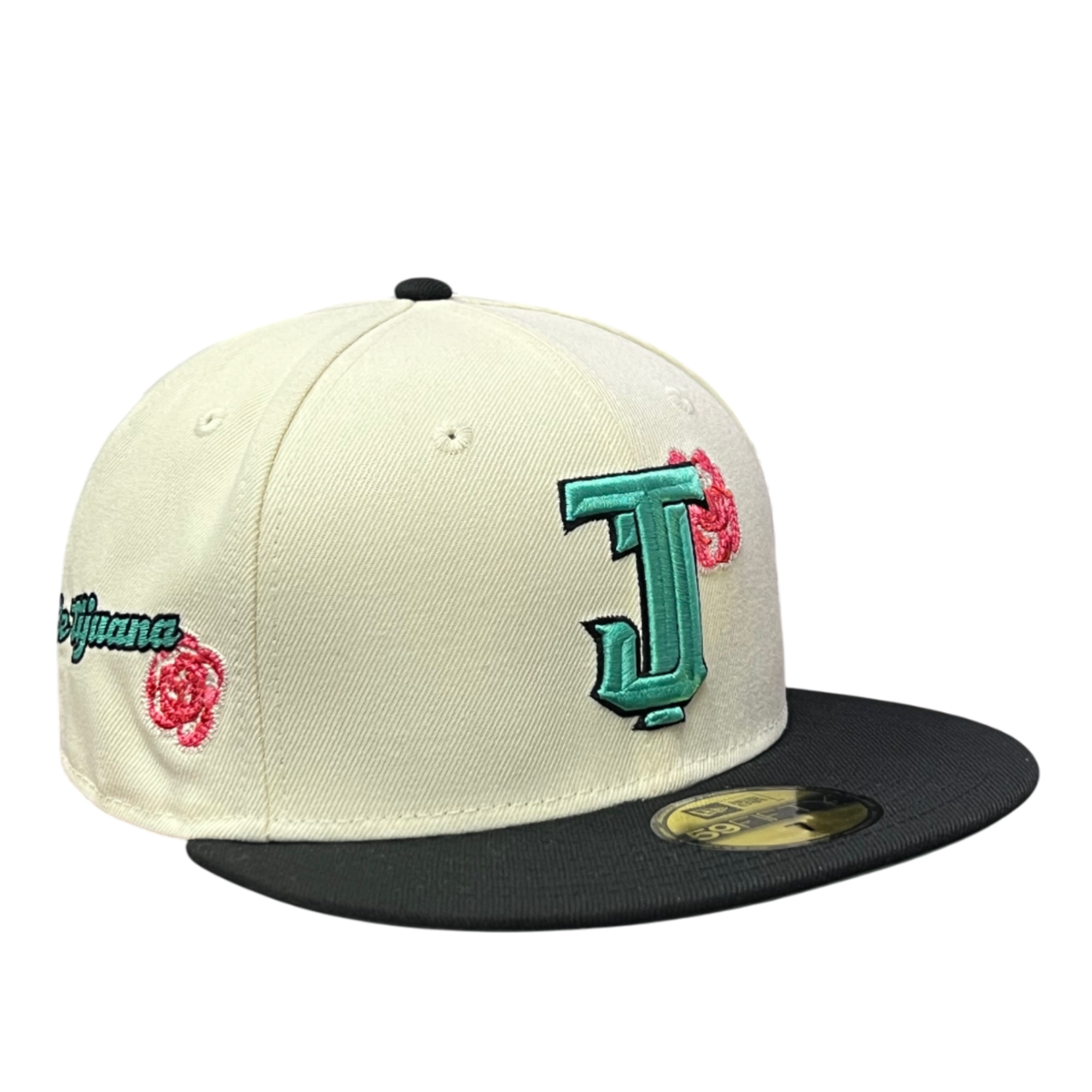 LMB Toros De Tijuana Chrome Black Rose 59FIFTY Fitted Hat