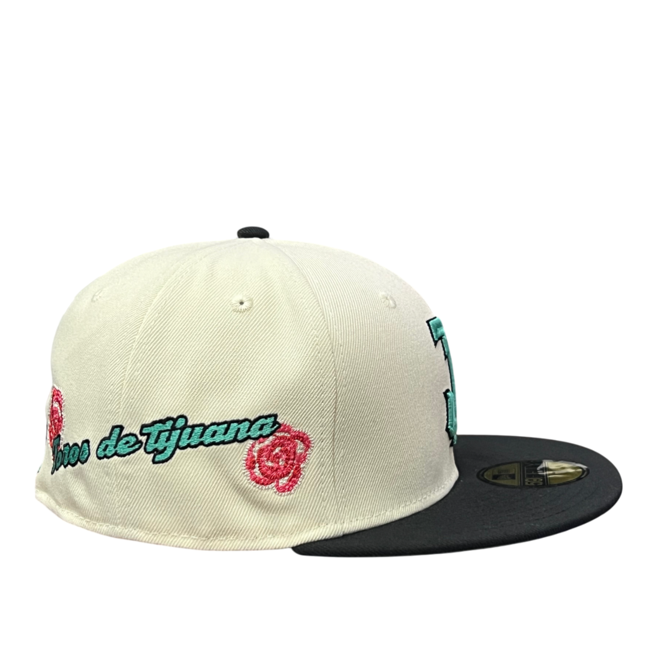 LMB Toros De Tijuana Chrome Black Rose 59FIFTY Fitted Hat