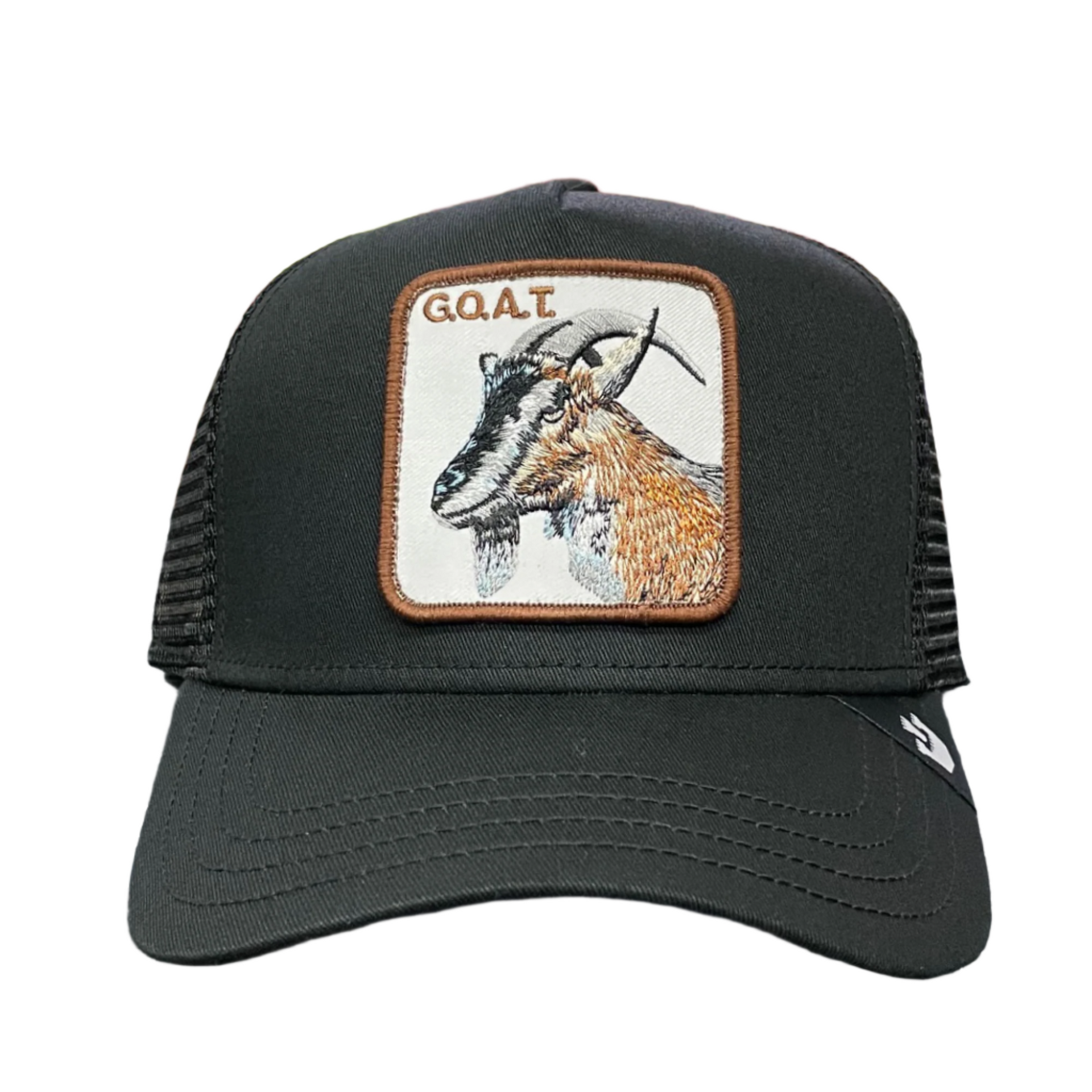 Goorin Bros The Goat Black Trucker Snapback Hat