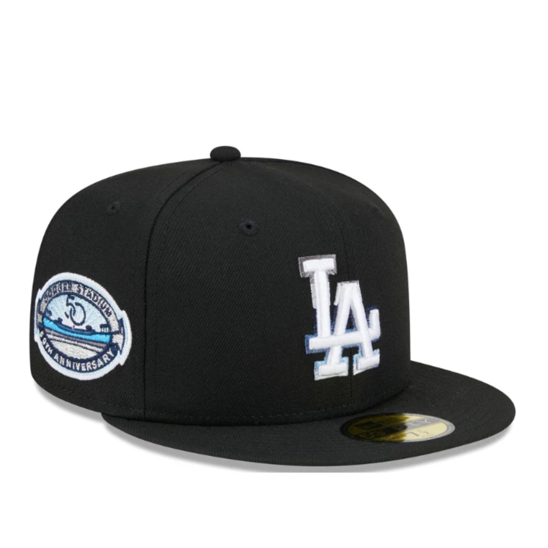 Black Los Angeles Dodgers LA Raceway New Era 59FIFTY Fitted Hat