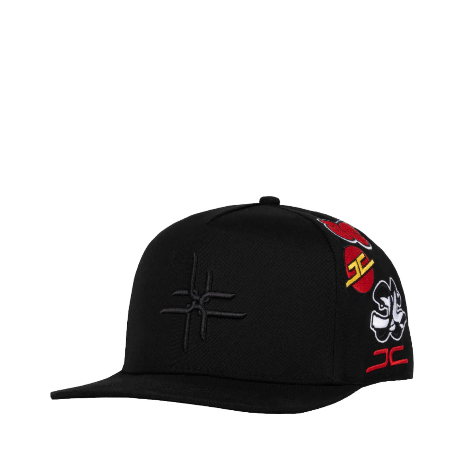 jc brand black DOUBLE SNAPBACK HAT