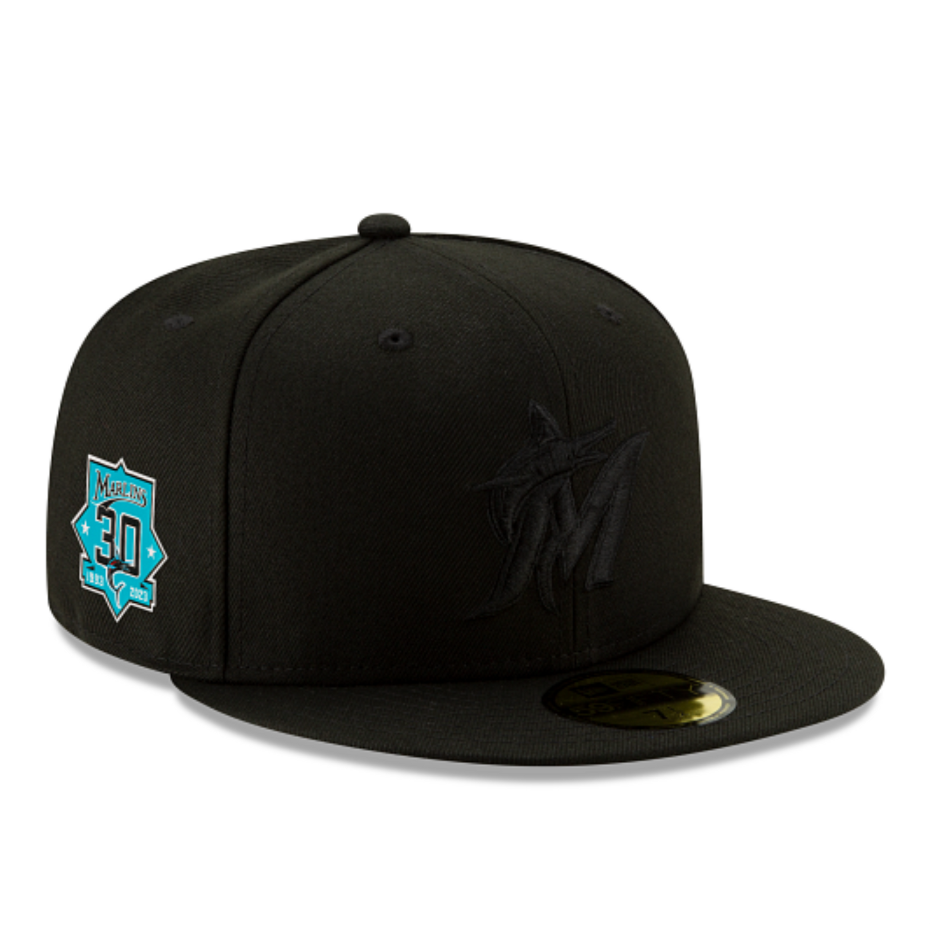 NewEra MLB Miami Marlins 30th Anniversary All Black