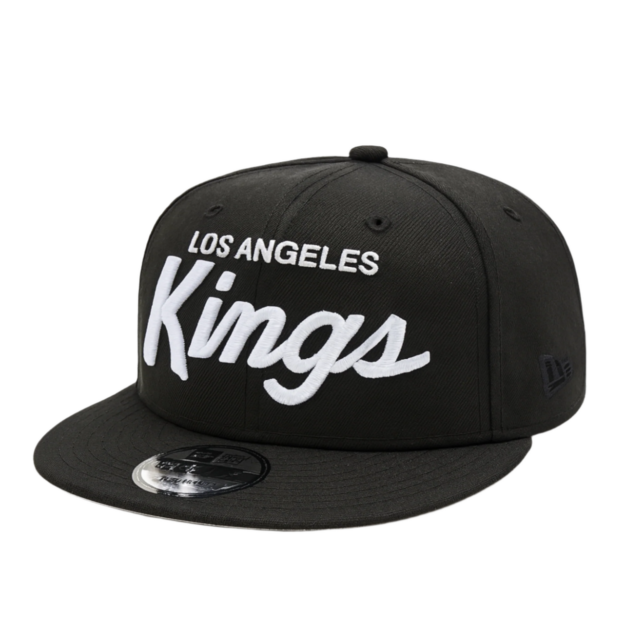 New Era Los Angeles Kings Script Logo Black 9FIFTY Snapback Hat