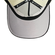 gray under visor of Anaheim Ducks Chrome Black 9FORTY A-Frame Snapback Hat