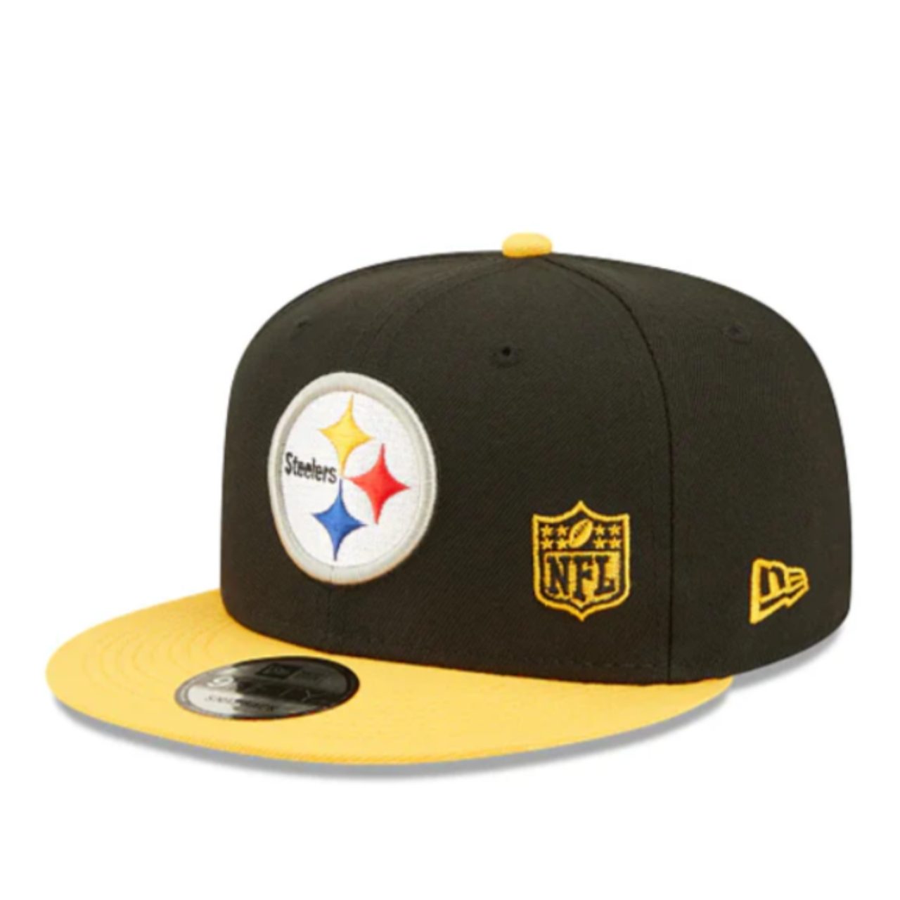 NewEra NFL Pittsburgh Steelers Back Letter Arc 9FIFTY Snapback Hat