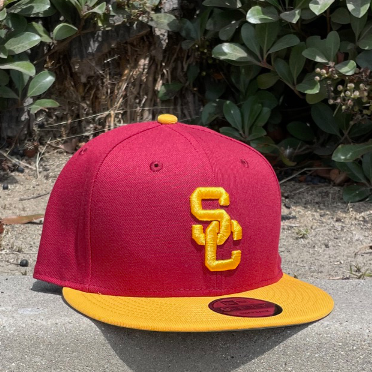 burgundy yellow usc trojans 9fifty new era snapback