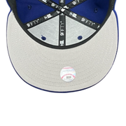 Baseball cap with a baseball on a white background