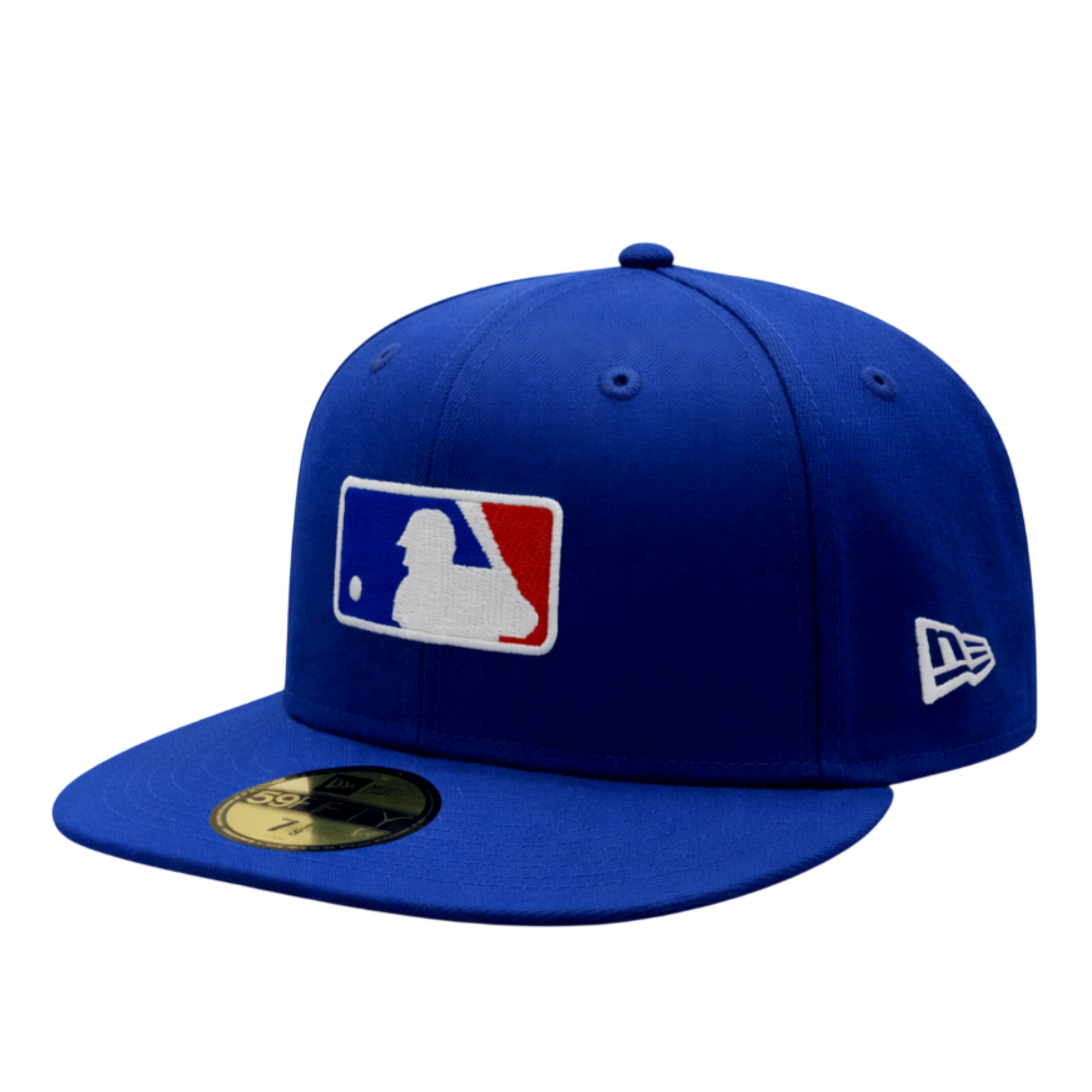 New Era Los Angeles Dodgers MLB Logo Dark Royal Blue 59FIFTY Fitted Hat