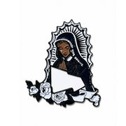 Virgen De Guadalupe New Era Logo Enamel Hat Pin front view