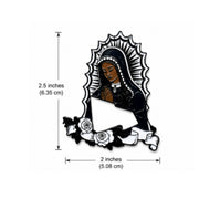 Virgen De Guadalupe New Era Logo Enamel Hat Pin size view