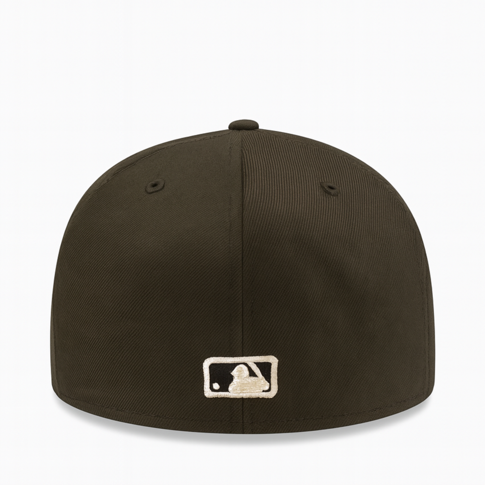 back of New Era Los Angeles Dodgers Walnut Black 59FIFTY Fitted Hat