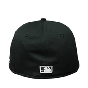 back of Washington Nationals Black White Outline 59FIFTY Fitted Hat