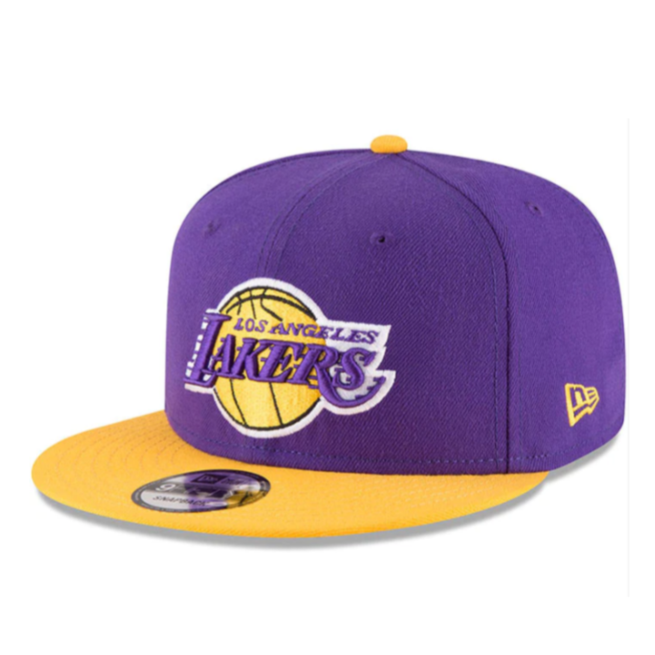 New Era 9Fifty NBA Los Angeles Lakers Purple/Yellow snapback cap.