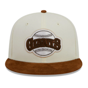 Cream San Francisco Giants Corduroy Visor New Era Fitted Hat