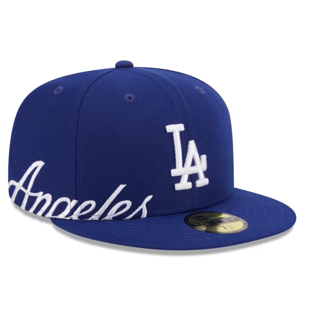 New Era Los Angeles Dodgers D Royal Arch 59FIFTY Fitted Hat