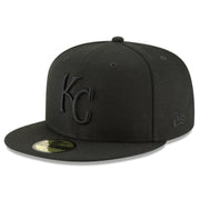 New Era Kansas City Royals KC Black on Black 59FIFTY Fitted Hat