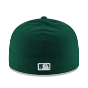 back view of New Era Color Pack San Diego Padres SD Green 59FIFTY Fitted Hat with White SD Logo