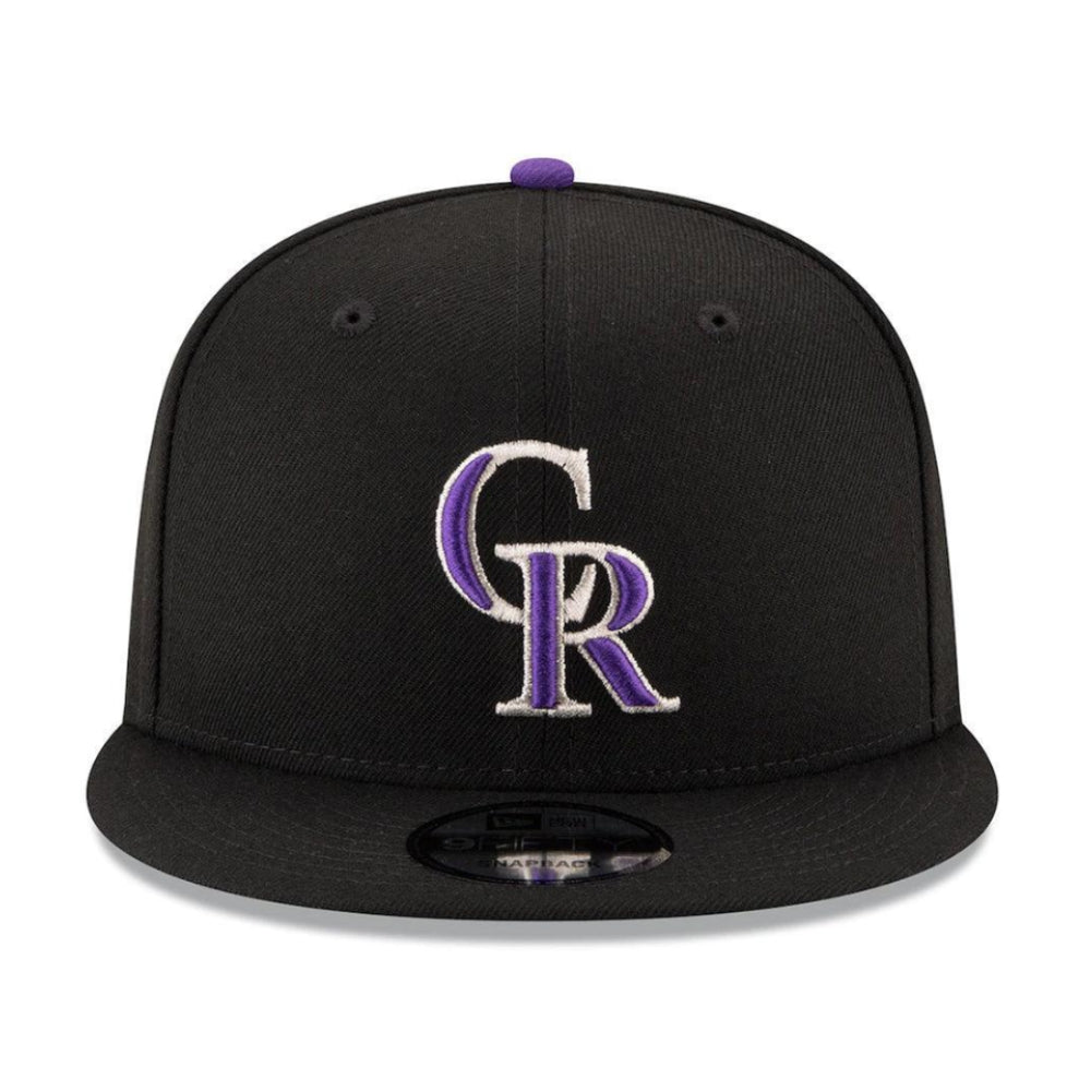 New Era 9Fifty Colorado Rockies Black snapback cap Front