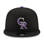 New Era 9Fifty Colorado Rockies Black snapback cap Front